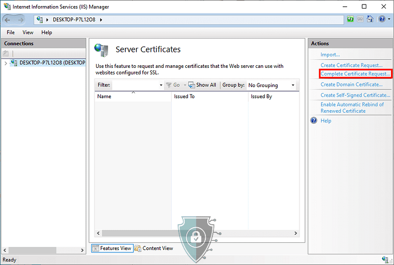 Step-by-Step Guide: How to Install SSL on IIS 8 and Later 6 complete certificate request